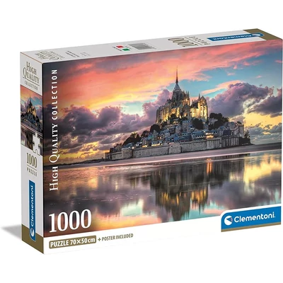 Clementoni 39769 - A csodálatos Mont Saint-Michel - 1000 db-os Compact puzzle