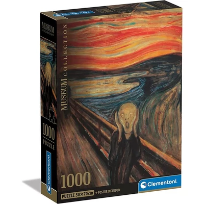 Clementoni 39791 - Museum Collection - Munch - A sikoly - 1000 db-os Compact puzzle