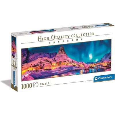 Clementoni 39747 - Lofoten sziget az éjszaka fényeiben - 1000 db-os Panoráma puzzle