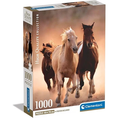 Clementoni 1000 db-os puzzle - Vágtázó lovak (39771)