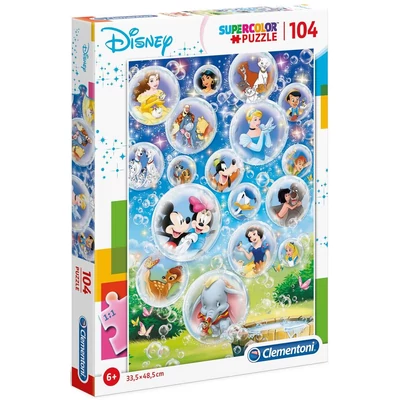 Clementoni 27119 - Disney klasszikusok - 104 db-os Szuper Színes puzzle