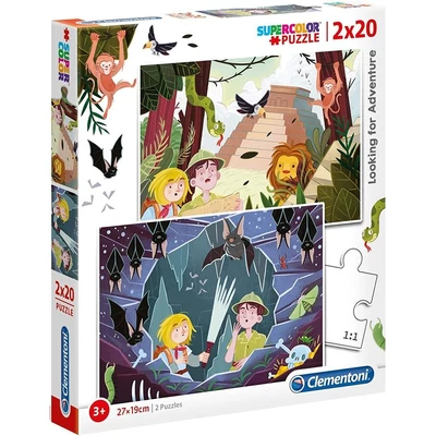 Clementoni 24763 - Kalandkutatás - 2 x 20 db-os puzzle