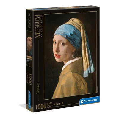 Clementoni Museum Collection 39614 - Vermeer - Leány gyöngy fülbevalóval - 1000 db-os puzzle