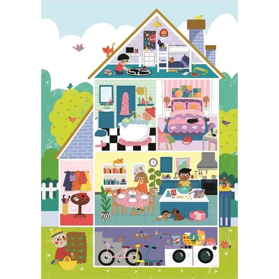 Clementoni 26062 - Otthon édes otthon - 60 db-os Szuper Színes puzzle