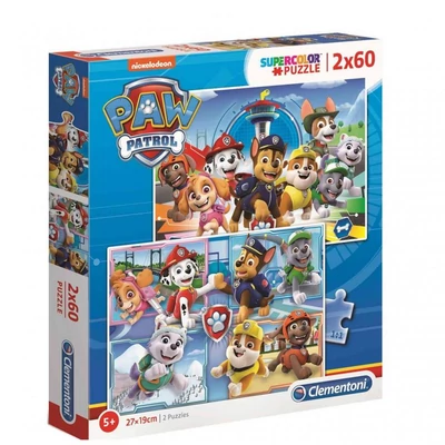 Clementoni 21617 - Mancs őrjárat - 2 x 60 db-os Szuper Színes puzzle