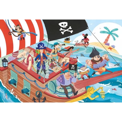 Clementoni 24209 - Pirates - Kalózok - 24 db-os Szuper Színes Maxi puzzle