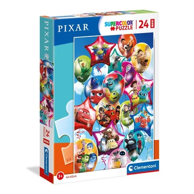 Clementoni 24215 - Pixar party - 24 db-os Szuper Színes Maxi puzzle