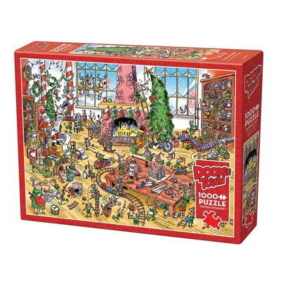 Cobble Hill 44507 - DoodleTown: Elves at Work - 1000 db-os puzzle