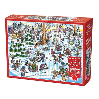 Cobble Hill 44506 - DoodleTown: Hockey Town - 1000 db-os puzzle