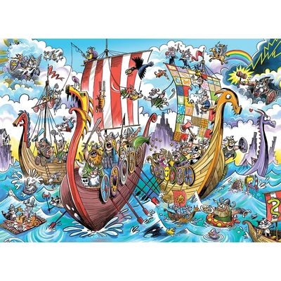 Cobble Hill 44505 - DoodleTown: Viking Voyage - 1000 db-os puzzle