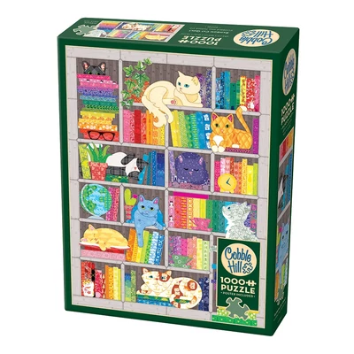 Cobble Hill 40046 - Rainbow Cat Quilt - 1000 db-os puzzle