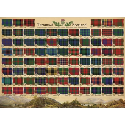 Cobble Hill 40052 - Tartans of Scotland - 1000 db-os puzzle