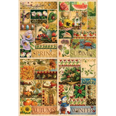 Cobble Hill 49012 - The Four Seasons - 2000 db-os puzzle