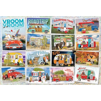 Cobble Hill 49014 - Vroom Vroom - 2000 db-os puzzle
