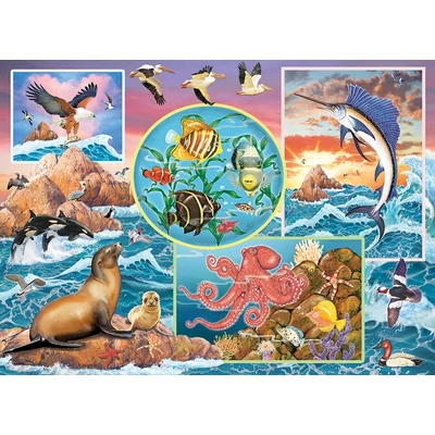 Cobble Hill 47003 - Ocean Magic - 350 db-os Family puzzle
