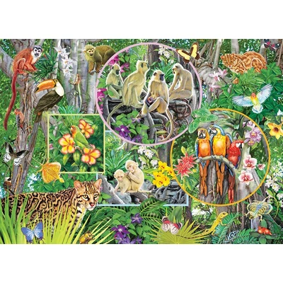 Cobble Hill 47004 - Rainforest Magic - 350 db-os Family puzzle