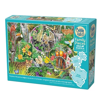 Cobble Hill 47004 - Rainforest Magic - 350 db-os Family puzzle