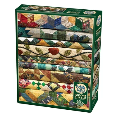 Cobble Hill 80065 - Grandma&#039;s Quilts - 1000 db-os puzzle