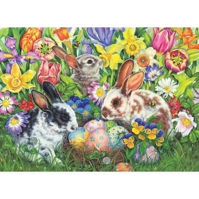 Cobble Hill 470009 - Easter Bunnies - 350 db-os puzzle
