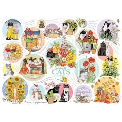 Cobble Hill 40298 - Cat Thoughts - 1000 db-os puzzle