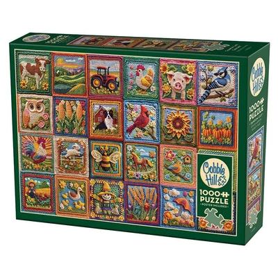 Cobble Hill 40320 - Country Life Crochet - 1000 db-os puzzle