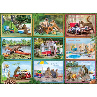 Cobble Hill 40256 - Squirrels on Vacation - 1000 db-os puzzle