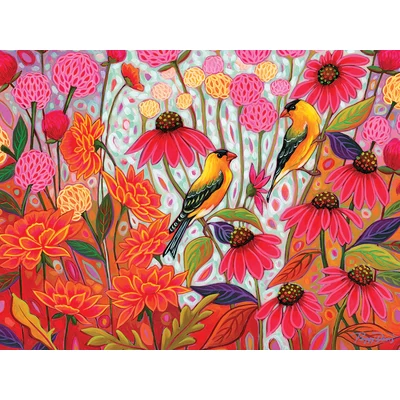 Cobble Hill 48001 - Springtime Goldfinches - 275 db-os Easy Handling puzzle