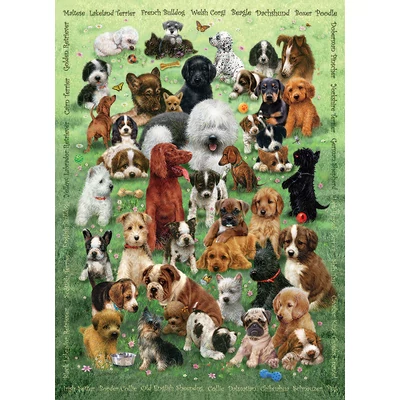 Cobble Hill 47007 - Puppy Love - 350 db-os Family puzzle