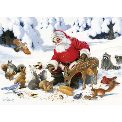 Cobble Hill 47028 - Santa Claus and Friends - 350 db-os Family puzzle