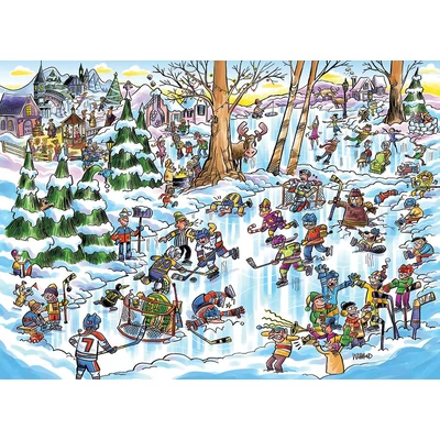 Cobble Hill 47032 - Hockey Town - 350 db-os puzzle