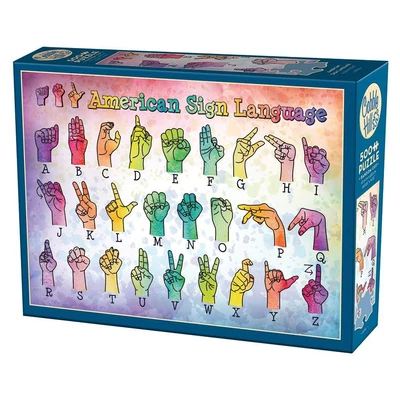 Cobble Hill 45110 - American Sign Language - 500 db-os puzzle
