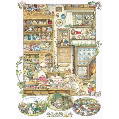 Cobble Hill 45107 - Brambly Hedge Picnic Preparations - 500 db-os puzzle
