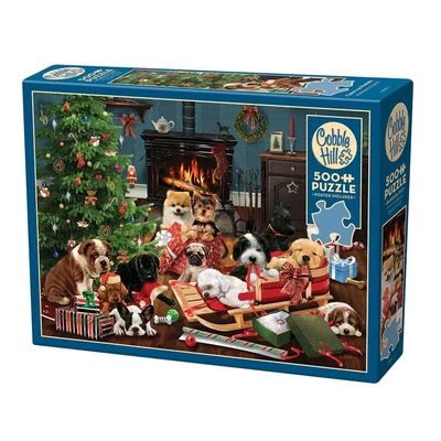 Cobble Hill 45091 - Christmas Puppies - 500 db-os puzzle
