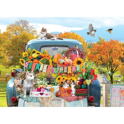Cobble Hill 45063 - Country Truck in Autumn - 500 db-os puzzle