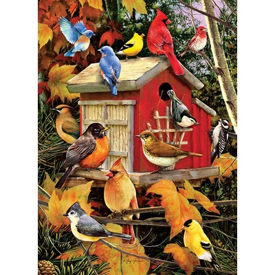 Cobble Hill 45061 - Fall Birdhouse - 500 db-os puzzle