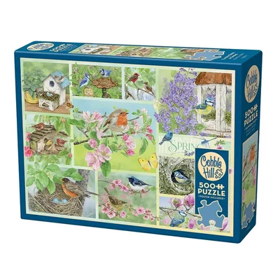 Cobble Hill 45101 - Garden Birds in Spring - 500 db-os puzzle