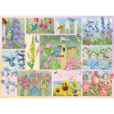 Cobble Hill 45102 - Garden Birds in Summer - 500 db-os puzzle