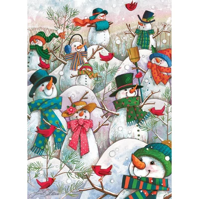 Cobble Hill 45028 - Hill of a Lot of Snowmen - 500 db-os puzzle