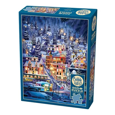 Cobble Hill 45098 - Ski Town - 500 db-os puzzle 