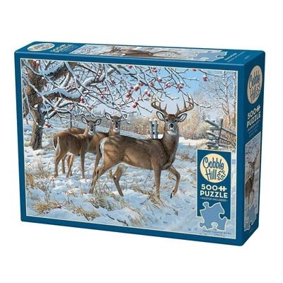 Cobble Hill 45024 - Winter Deer - 500 db-os puzzle