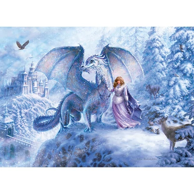 Cobble Hill 54645 - Ice Dragon - 350 db-os Family puzzle