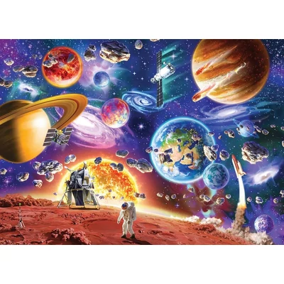 Cobble Hill 47005 - Space Travels - 350 db-os Family puzzle