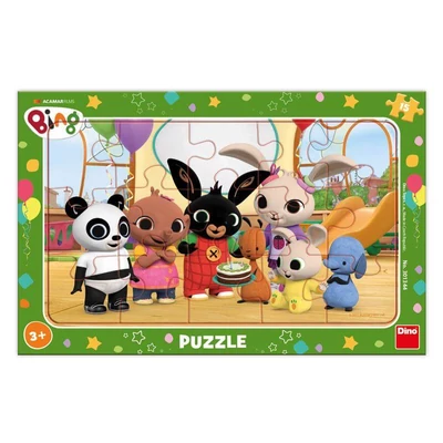 Dino 301344 - Bing a játszótéren - 15 db-os keretes puzzle