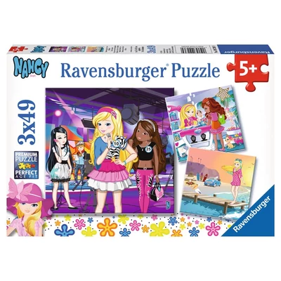 Ravensburger 09236 - Nancy és barátai - 3 x 49 db-os puzzle