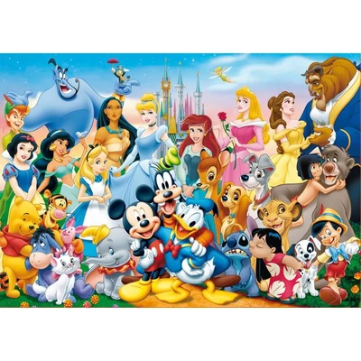 Educa 12002 - Disney csodálatos világa - 100 db-os fa puzzle