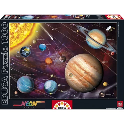 Educa 14461 - Neon puzzle - Naprendszer - 1000 db-os puzzle