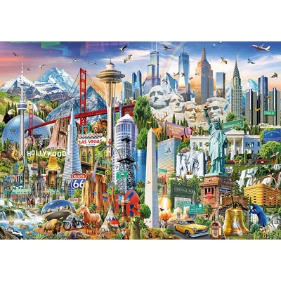 Educa 17670 - Észak-Amerika jelképei - 1500 db-os puzzle
