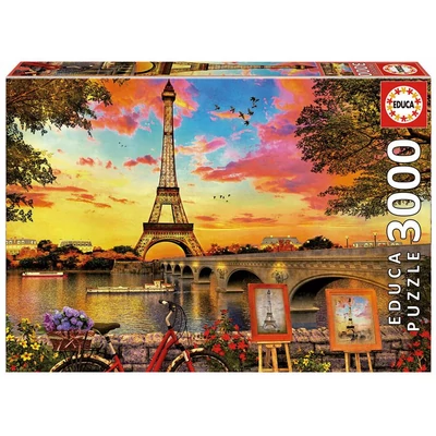 Educa 17675 - Naplemente Párizsban - 3000 db-os puzzle