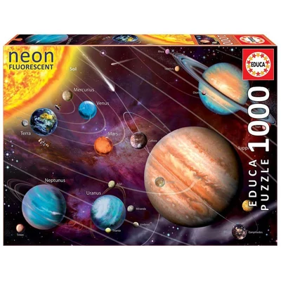 Educa 14461 - Neon puzzle - Naprendszer - 1000 db-os puzzle