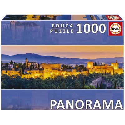 Educa 19576 - Alhambra, Granada - 1000 db-os Panoráma puzzle
